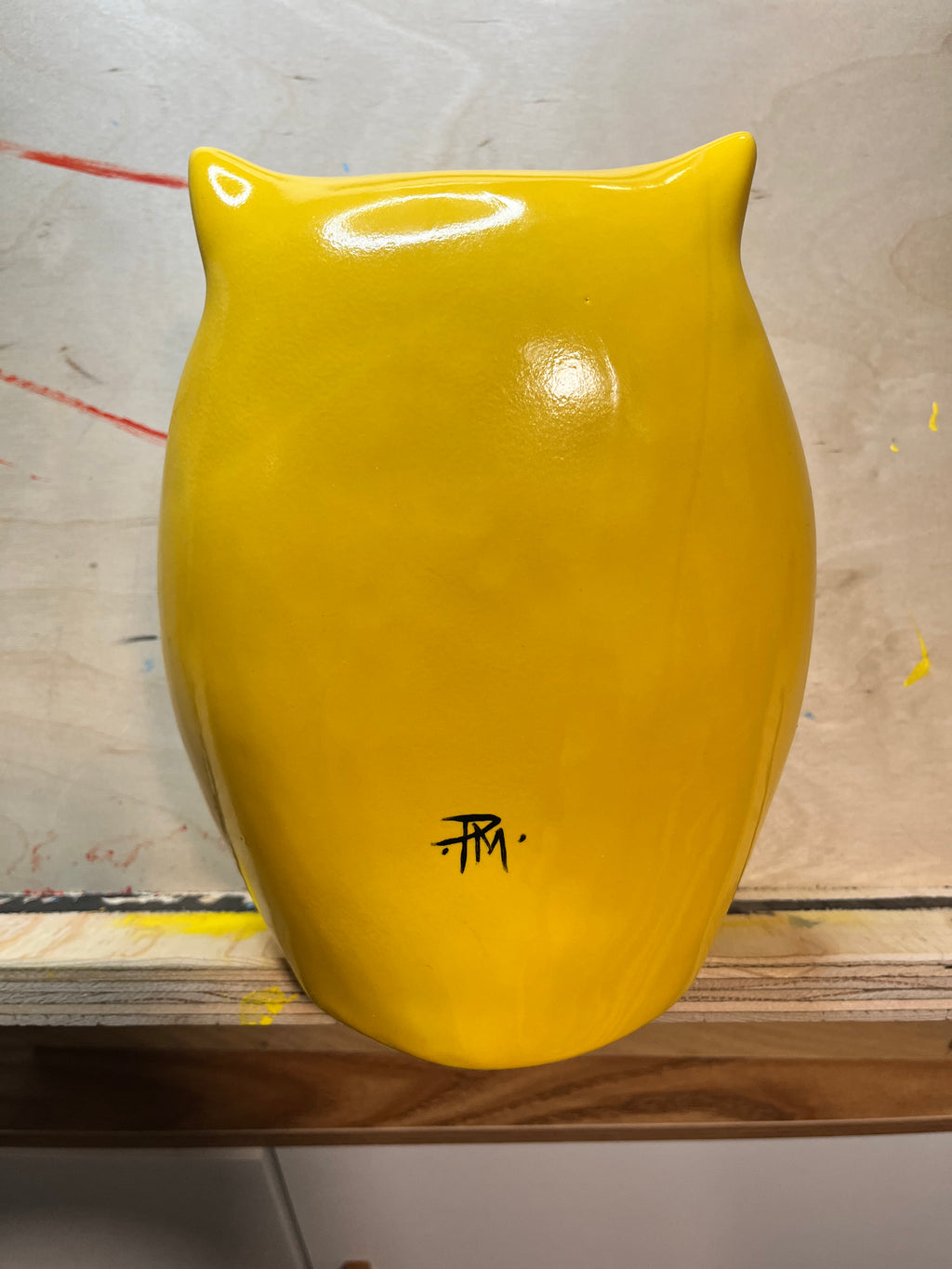 Justifiably Furious ~ Hand-Painted Ceramic Owl Art