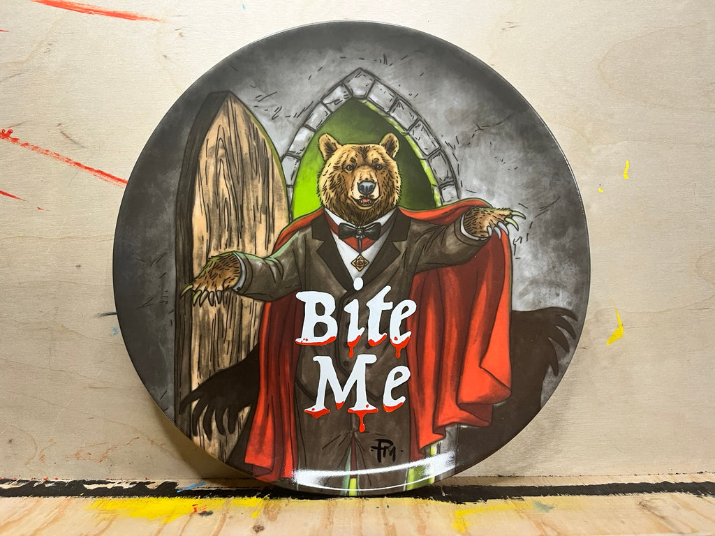"Bite Me" Ceramic Plate