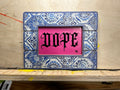 "DOPE" Framed Enamel on Glass Art — 4×6