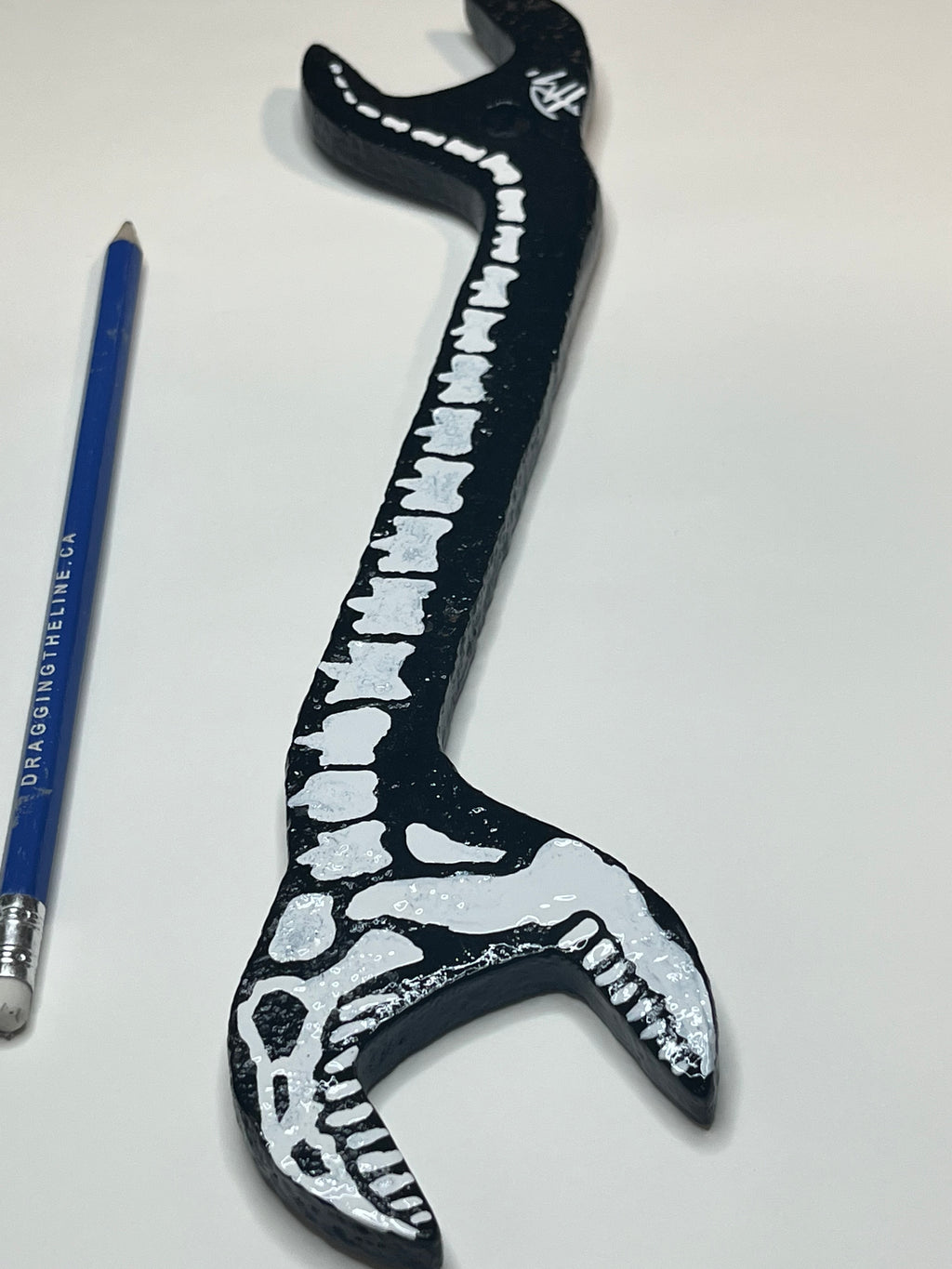 Skeleton Wrench — Large | Hand-Painted Enamel on Vintage Wrench