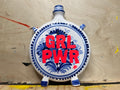 "GRL PWR" Hand-Painted Enamel Ceramic Bud Vase