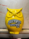 Justifiably Furious ~ Hand-Painted Ceramic Owl Art