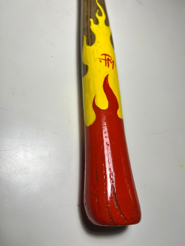Pinstriped Vintage Hammer – Hand-Painted Enamel Industrial Art