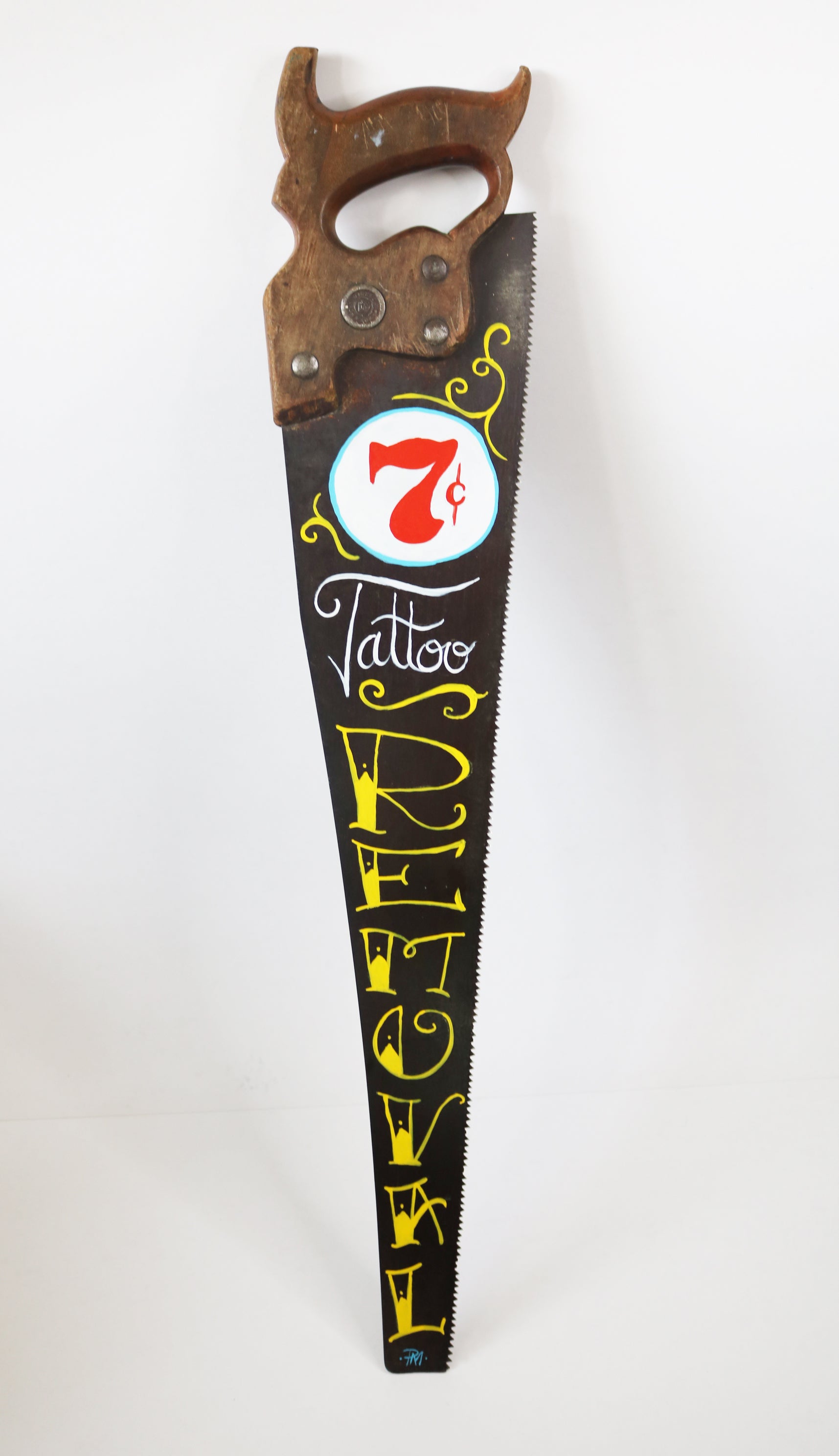 "7 Cent Tattoo Removal" Vintage Saw