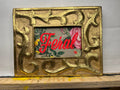 "Feral" Hand-Painted Enamel 4x6 Framed Glass Artwork