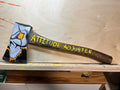 Attitude Adjuster ~ Skull-Painted Vintage Axe Art