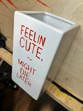 Feelin' Cute – Hand-Painted Enamel Ceramic Vase