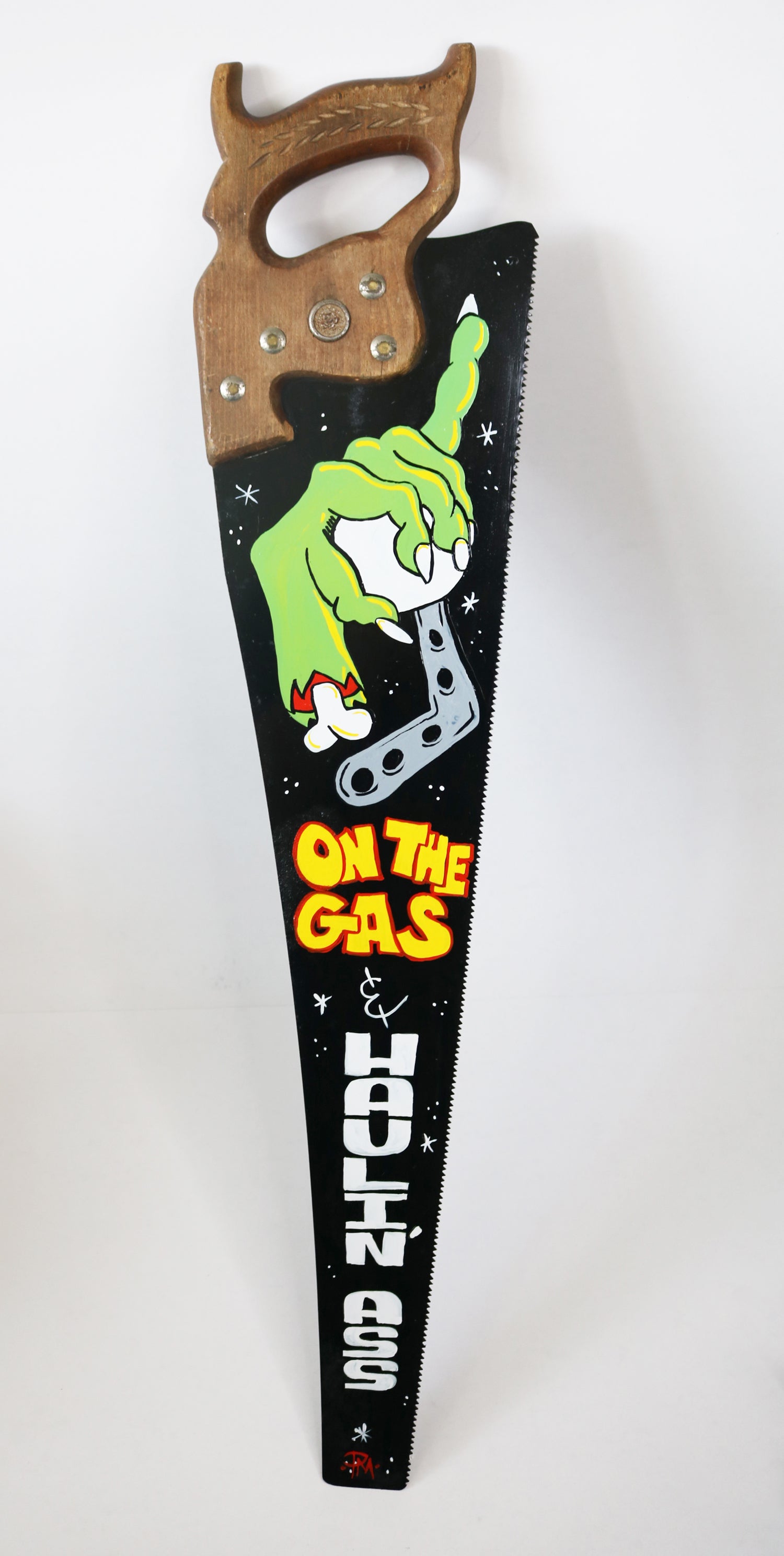 "On The Gas..." Hand Saw
